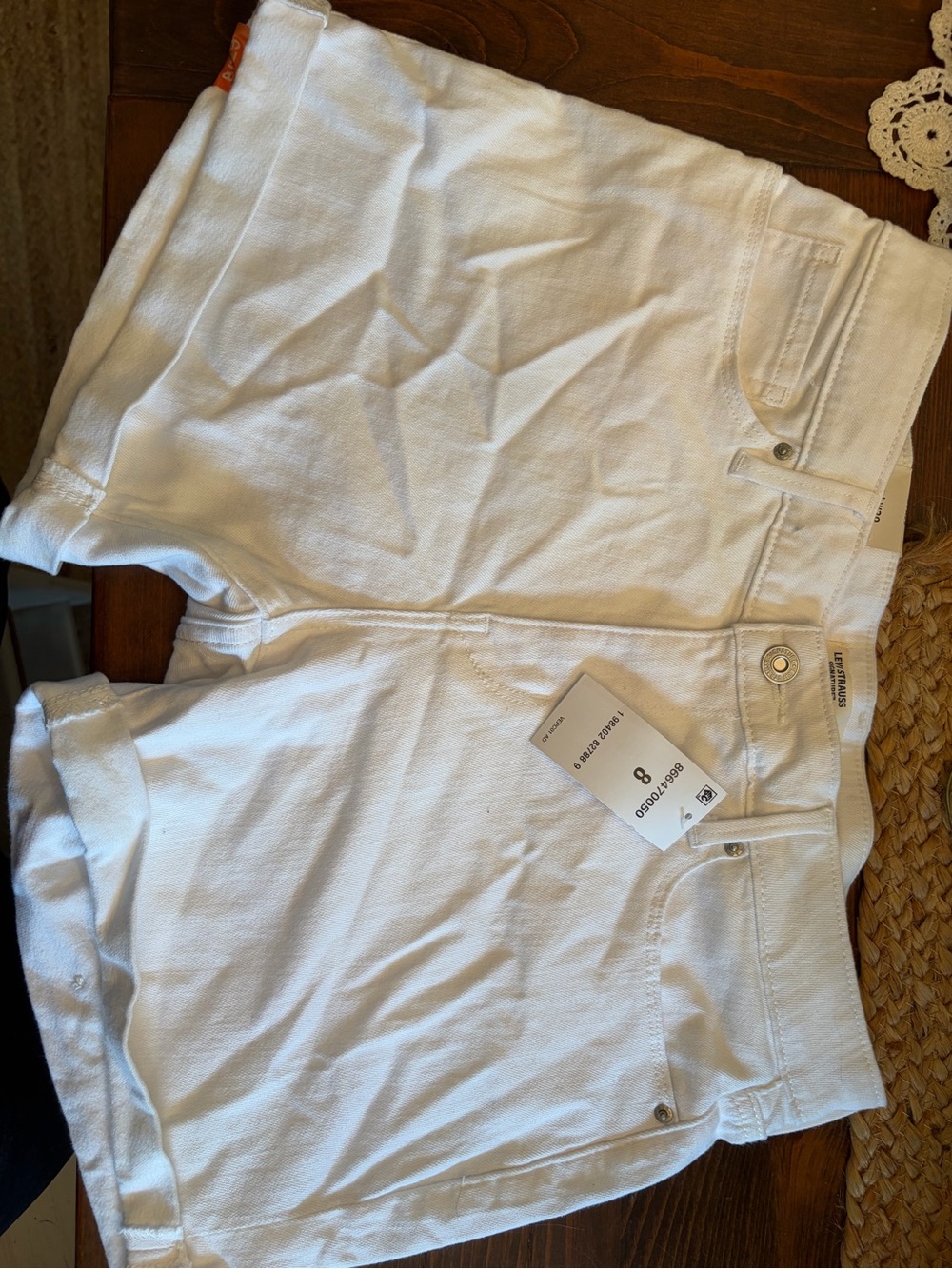Levi's White Women's Denim Shorts